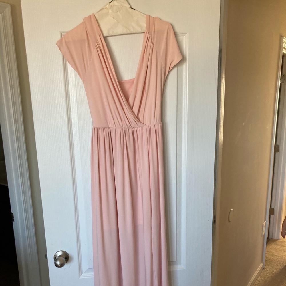 ASOS pink maxi dress